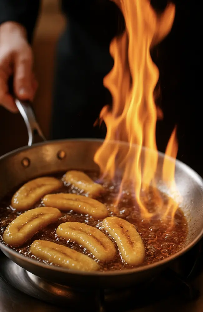 Bananas foster dessert catering