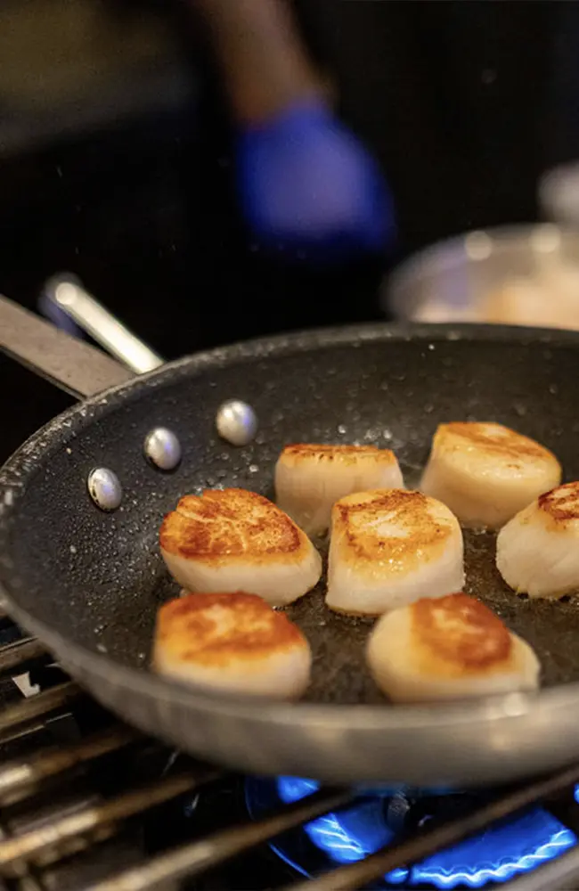 Assorted canapés and small bites