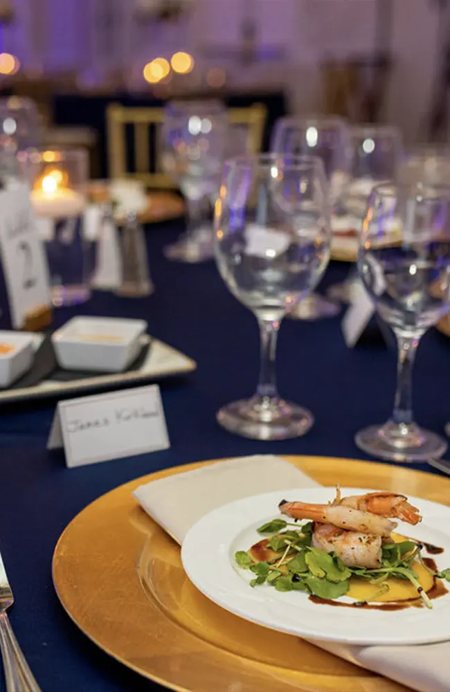 Food service within corporate event space