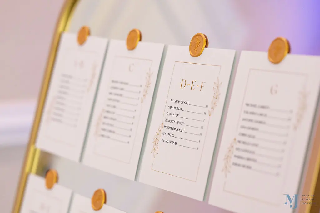 Hilton Ocala event space with awards display